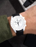 Curved Rubber Strap - Black - OM Luxury